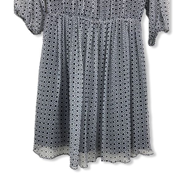 Joie Andora Silk 3/4 Sleeve Geo Print Mini Dress - Picture 7 of 16